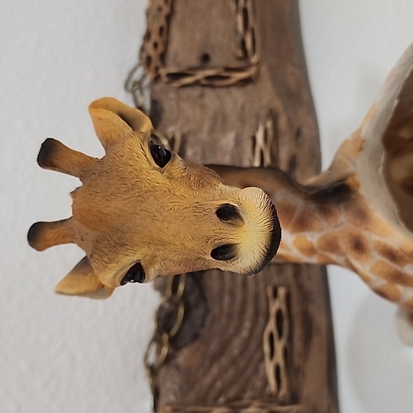 Vintage Resin Giraffe Planter Animal Print - Picture 7 of 8